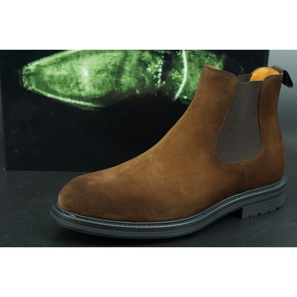 Magnanni Bonn Chelsea Mid Brown Men's Ankle Boot Size 10 New $399 - Picture 12 of 12